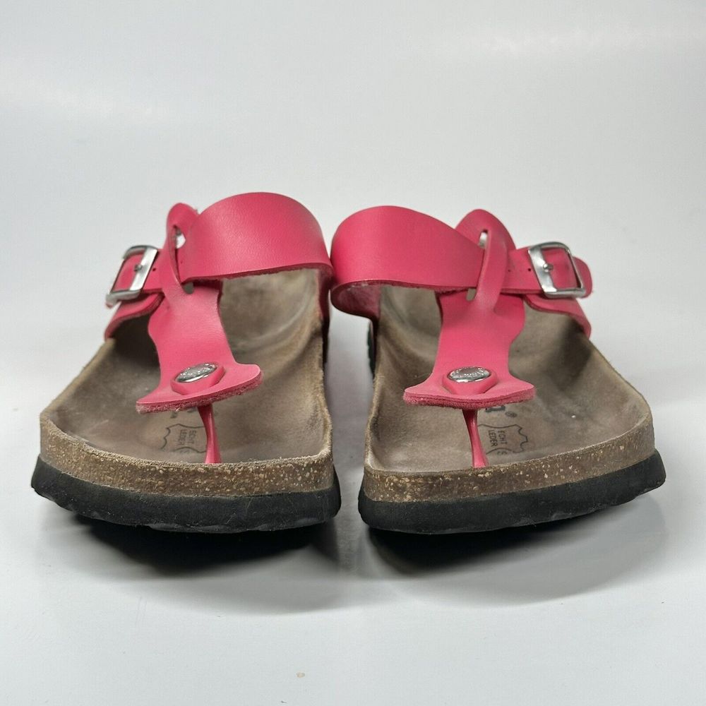 Betula By Birkenstock Gizeh T-Strap Pink Sandals Womens Size 6 (EU 37) Cork - Picture 16 of 16